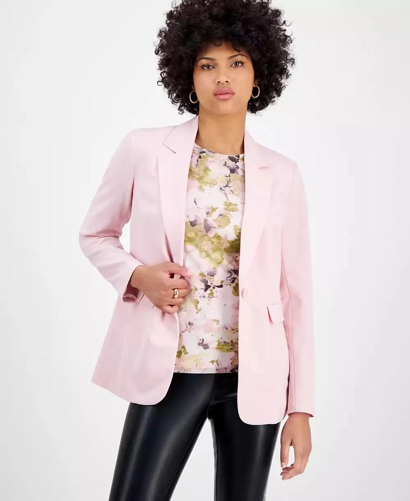 Bar III Women's Bi-Stretch One-Button Blazer, Exclusively at Macy's 1