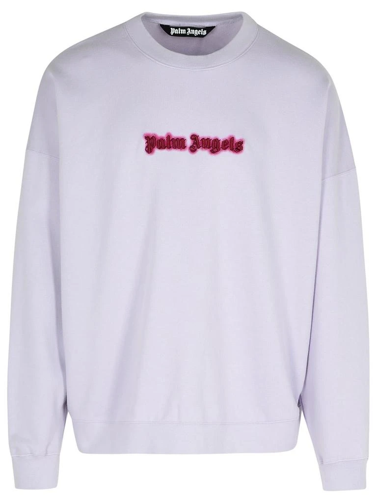 Palm Angels neon Lilac Cotton Sweatshirt 1