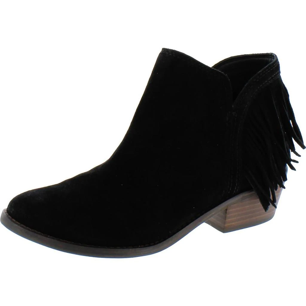 Lucky Brand Freedah Womens Suede Fringe Ankle Boots 5