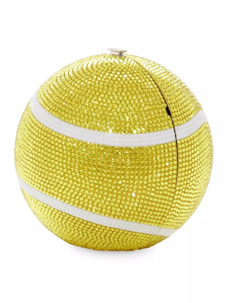 Judith Leiber Tennis Ball Crystal-Embellished Clutch 6