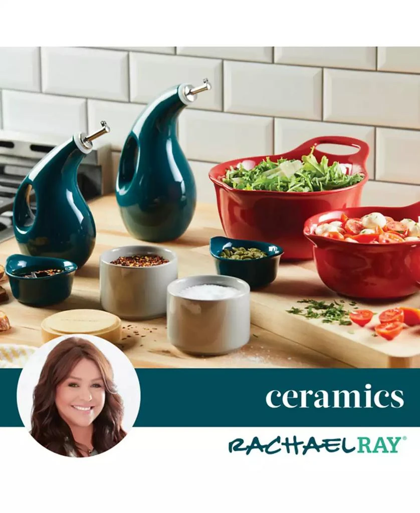 Rachael Ray 2-Pc. Ceramic Mixing Bowl Set 8