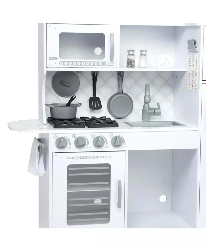 Melissa & Doug Melissa Doug Wooden Chef’s Pretend Play Toy Kitchen With “Ice” Cube Dispenser – Cloud White 3