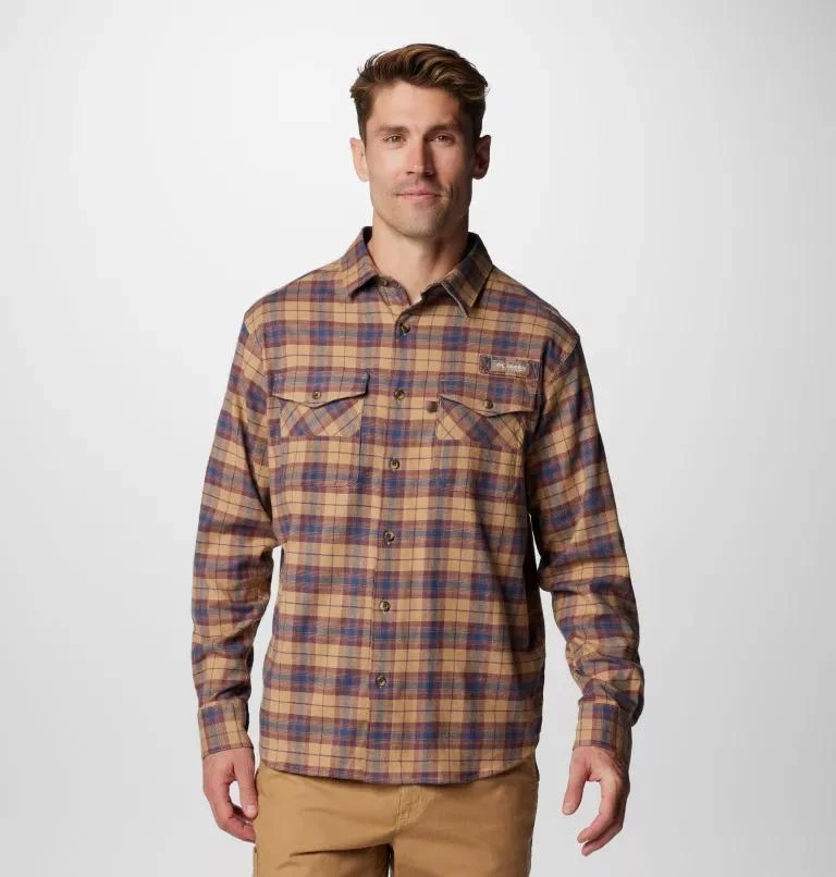 Columbia Columbia Men's PHG Roughtail  Stretch Flannel Long Sleeve Shirt- 1