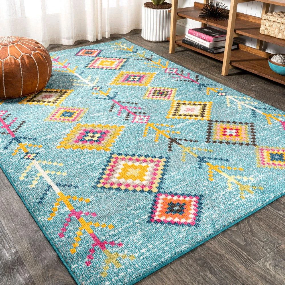 JONATHAN Y Tribal Love Geometric Area Rug 1