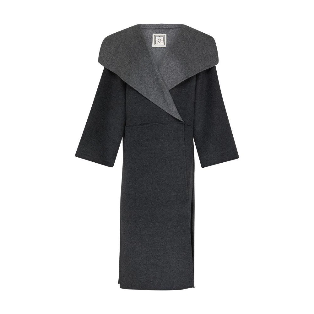 Toteme Long wool and cashmere coat 7