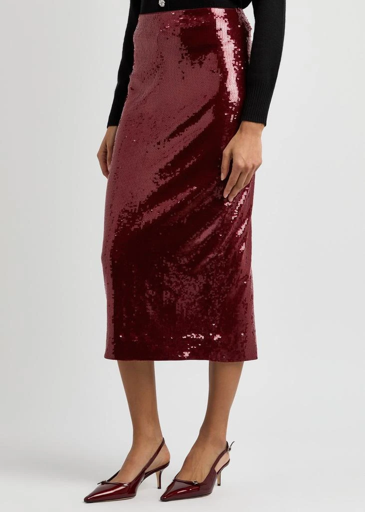 VERONICA BEARD Koa sequin-embellished midi skirt 2