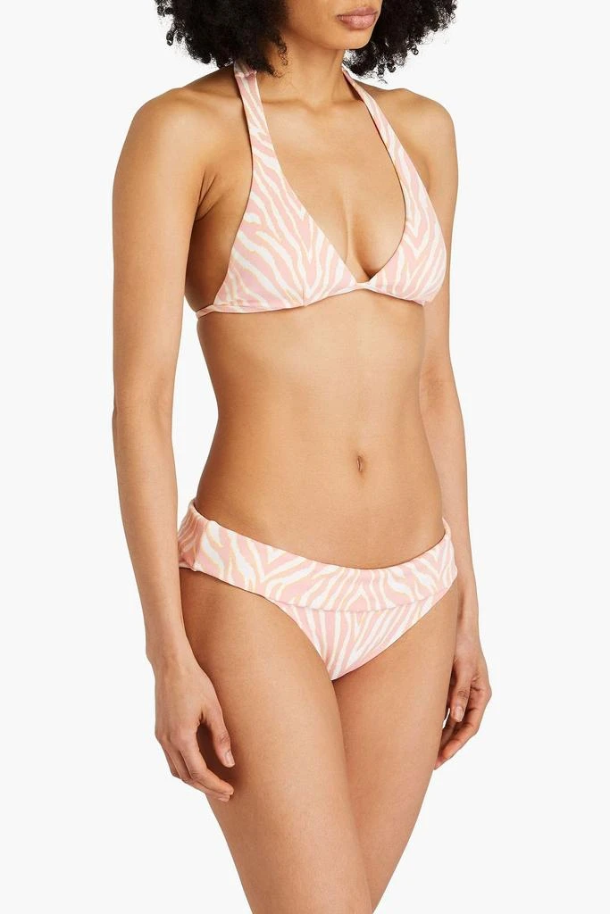 Heidi Klein Palermo zebra-print stretch-jacquard low-rise bikini briefs 2