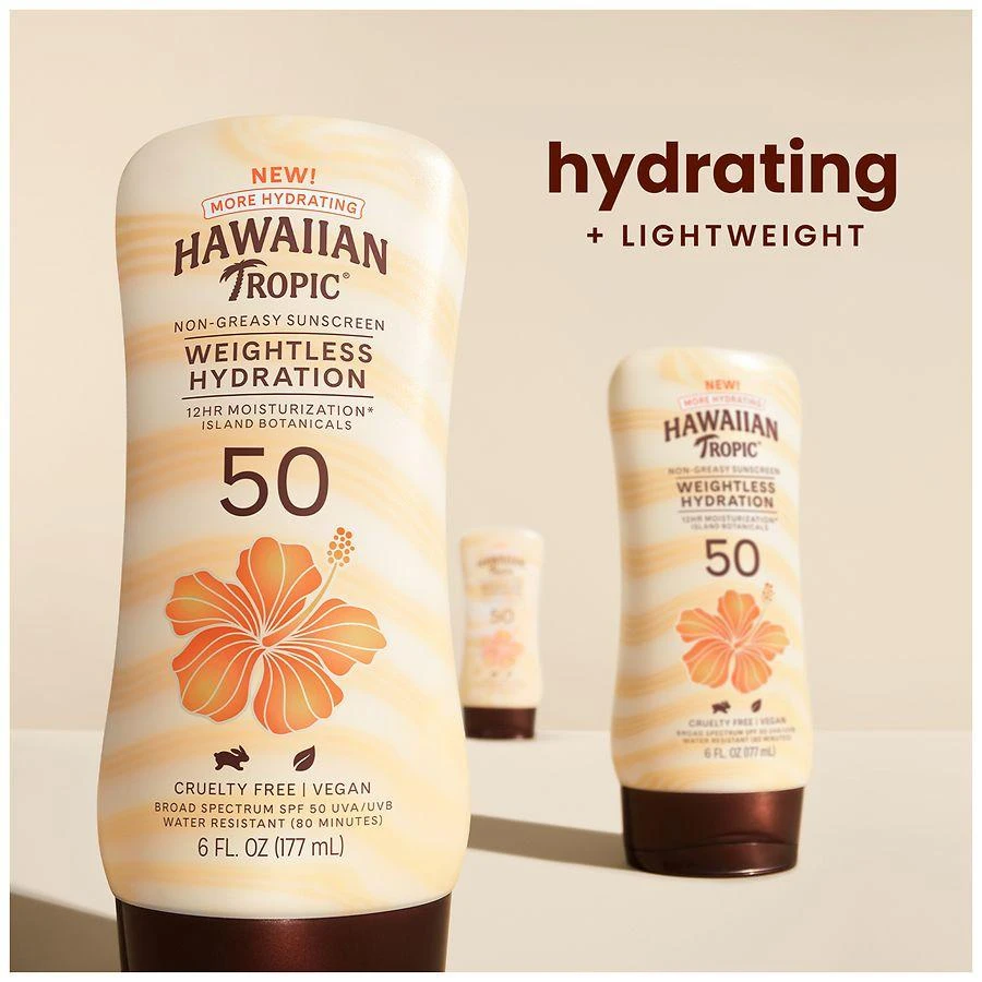 Hawaiian Tropic Weightless Hydration Lotion Sunscreen SPF 50 3