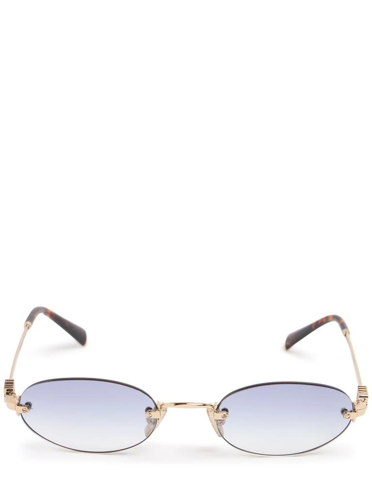 Miu Miu Regard Round Metal Sunglasses 1