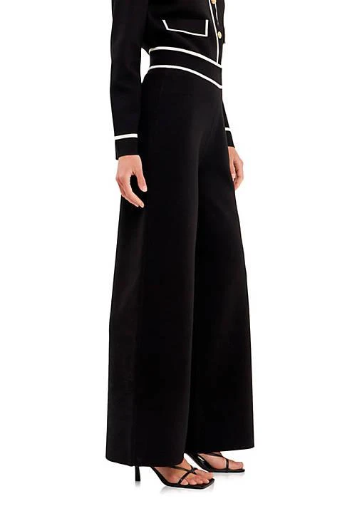 English Factory Factory High Waisted Wide Leg Knit Pants 3