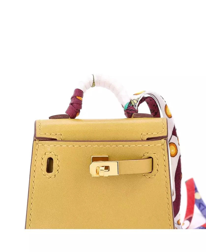 Pre-Owned HERMÉS Kelly Twilly Bag Charm Tadelakt 6