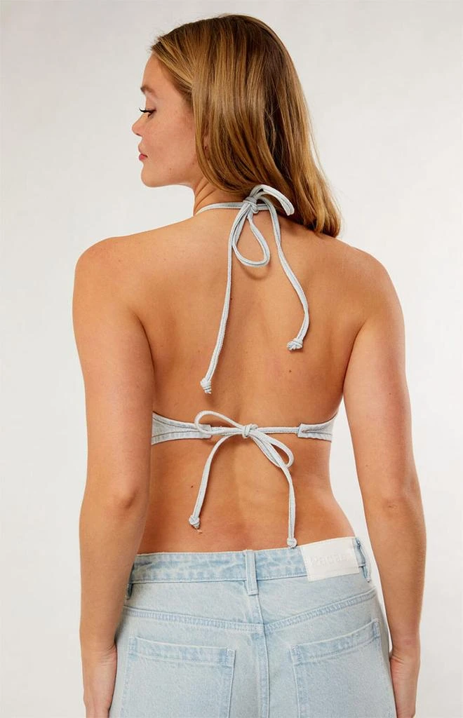 PacSun Adelle Denim Bandana Top 4