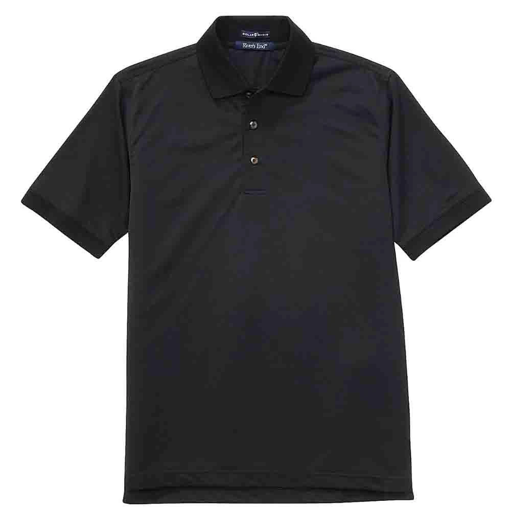 River's End UPF 30+ Jacquard Short Sleeve Polo Shirt 1