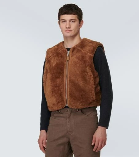 Entire Studios Cropped faux fur vest 3