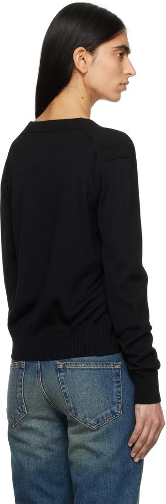 AMI Black Wool Ami de Coeur Cardigan 3
