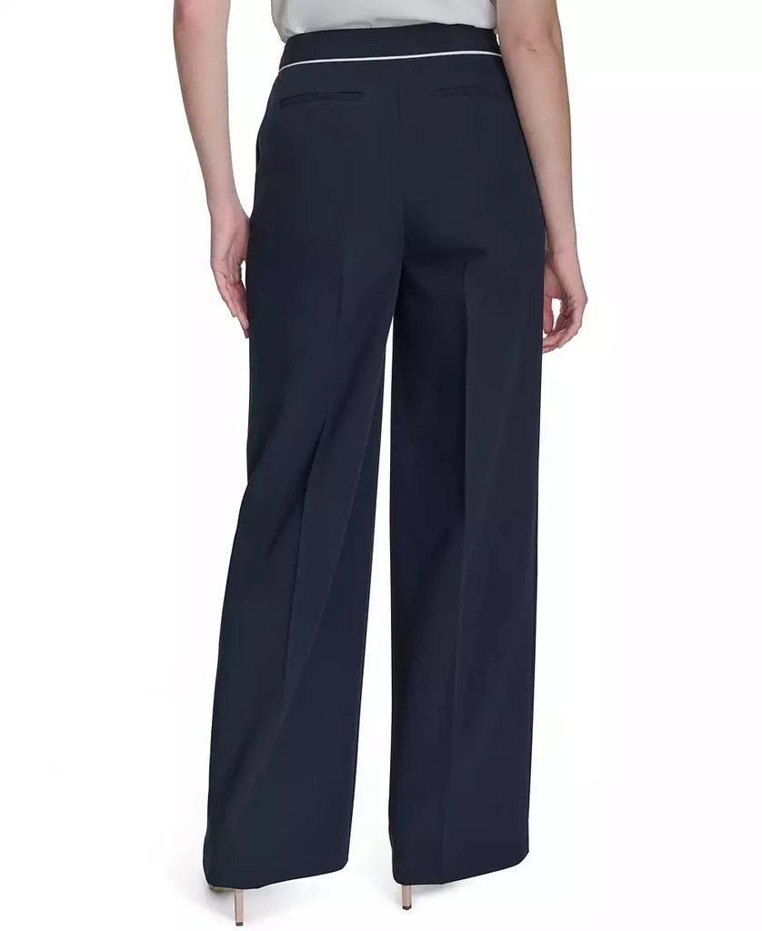 Tommy Hilfiger Women's Tipped High-Rise Bootcut Pants 2