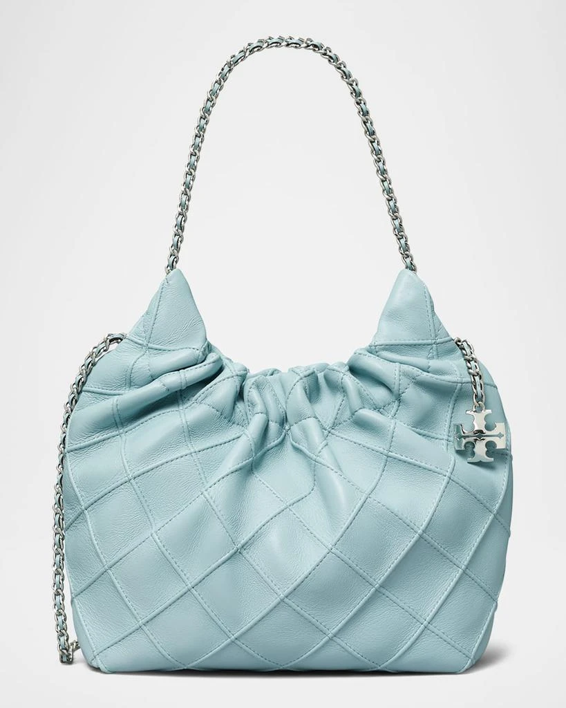Tory Burch Fleming Mini Quilted Leather Hobo Bag 1