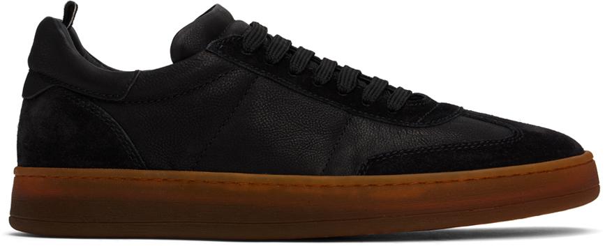 Officine Creative Black Rekombined 001 Sneakers