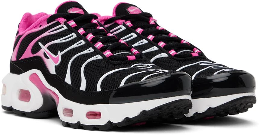 NIKE Kids Black & Pink Air Max Plus Big Kids Sneakers 4