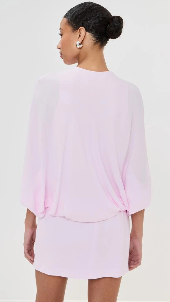 Brandon Maxwell The Edith Deep V Cape Mini Dress 2