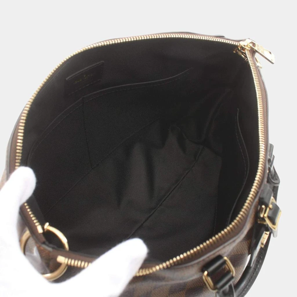 Louis Vuitton Louis Vuitton Brown Coated Canvas Leather Damier Odeon Tote MM Bag 6