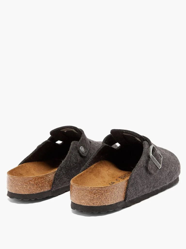 Birkenstock Boston buckled wool-felt clogs 4