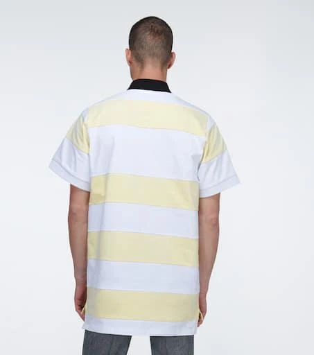 Prada Camera printed striped polo shirt 4