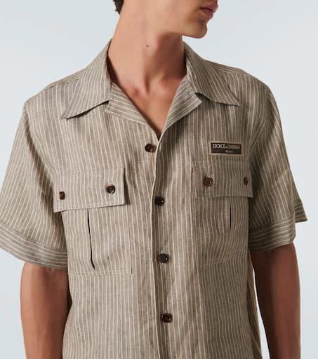 Dolce 
Gabbana Striped linen shirt 5