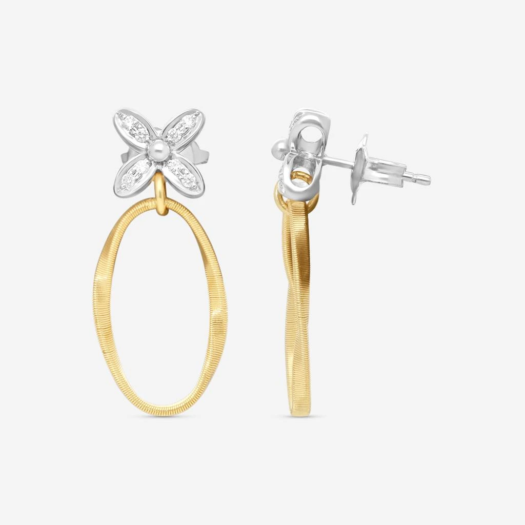 Marco Bicego Marco Bicego Marrakech Onde 18K Yellow & White Gold Drop Earrings OG394_B3_YW_M5 3