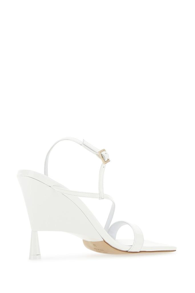 Gia Couture White leather Rosie 5 sandals
