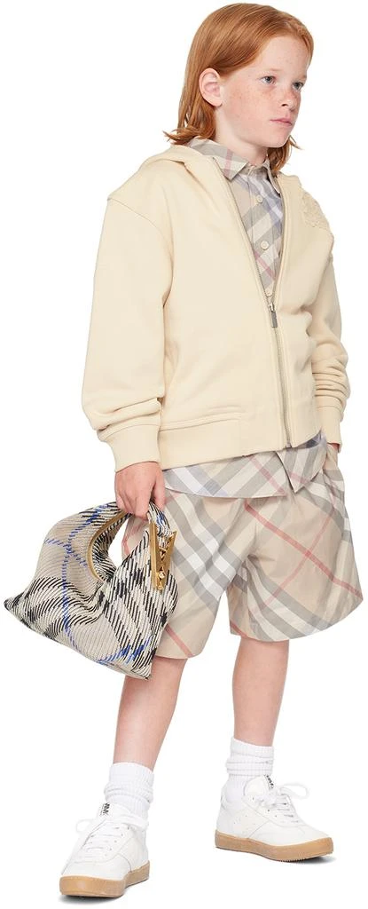 Burberry Kids Beige Check Shirt 4