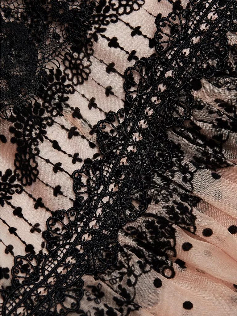 Cinq à Sept Fen Lace-Trim Silk Sleeveless Midi-Dress 7