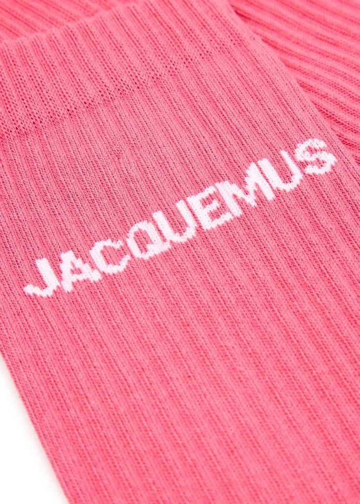 Jacquemus Les Chaussettes logo cotton-blend socks  3