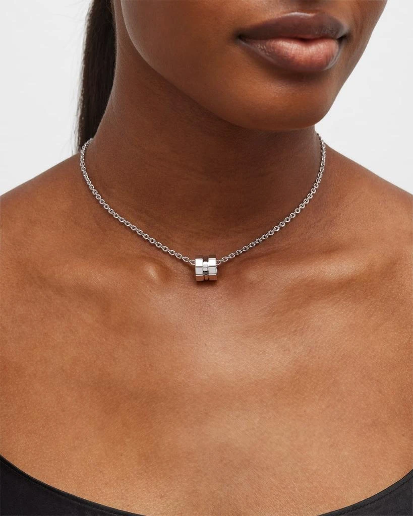 Chopard Ice Cube 18K White Gold Pendant Necklace 2