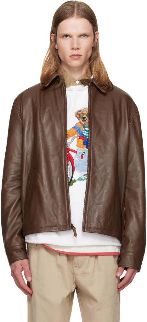 Shop Black Vegetable A-2 Leather Jacket on Sale at BeyondStyle