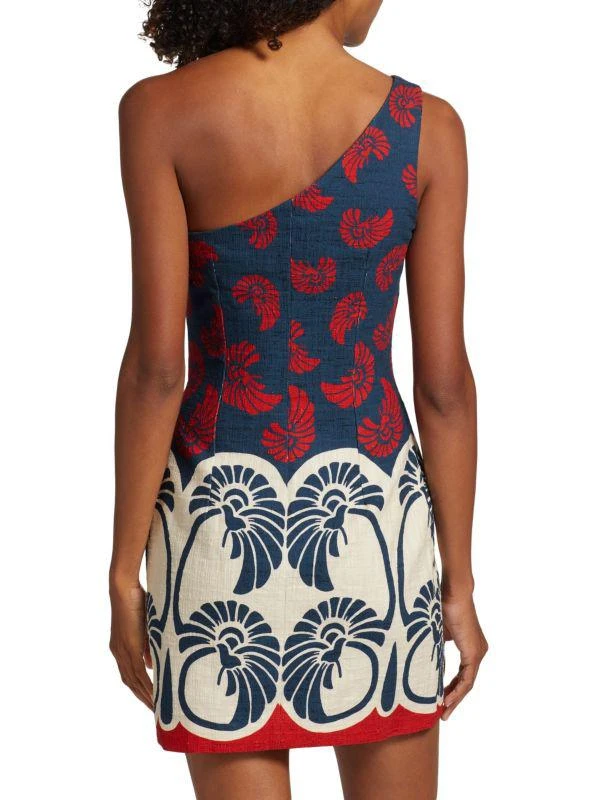 LA DOUBLE J Print One Shoulder Mini Dress 2