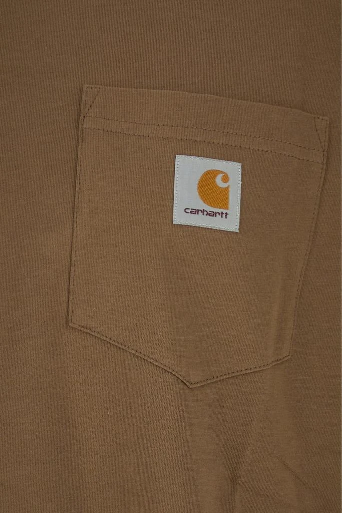 Carhartt Wip Brown cotton S/S Pocket T-shirt 2