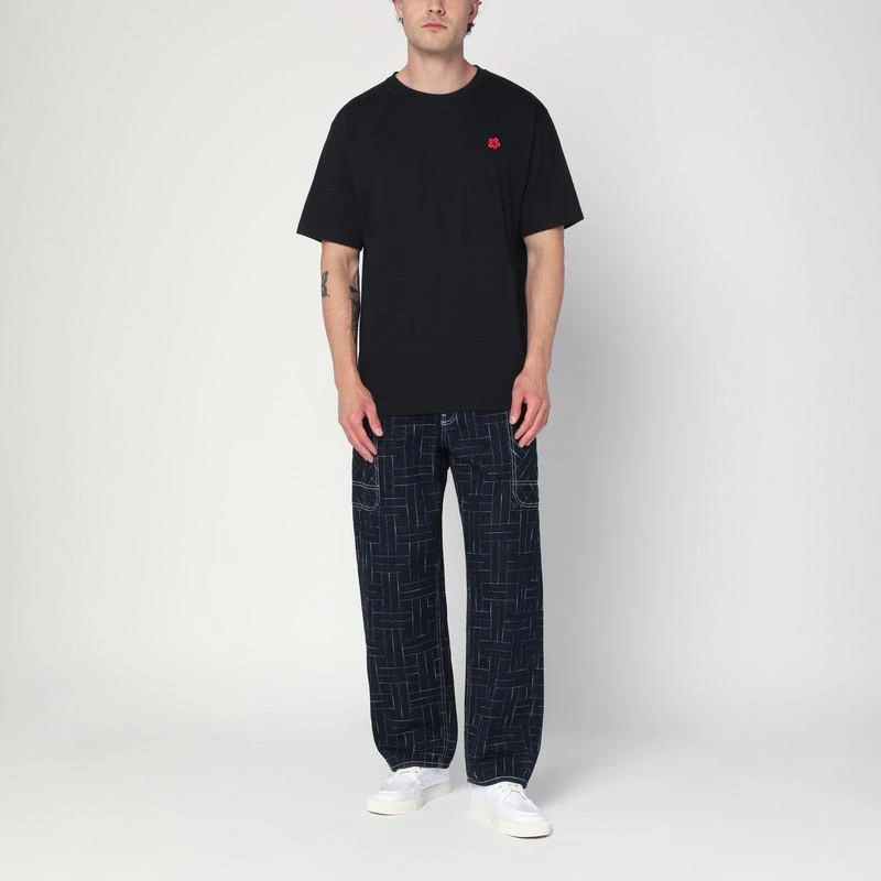 Kenzo Black crew neck T-shirt in cotton 2