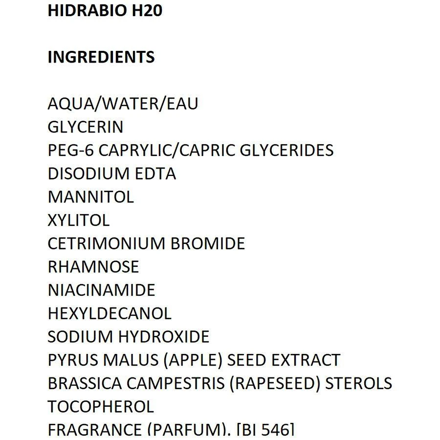 Bioderma Hydrabio H2O Micellar Water Cleanser Makeup Remover for Dehydrated Skin 4