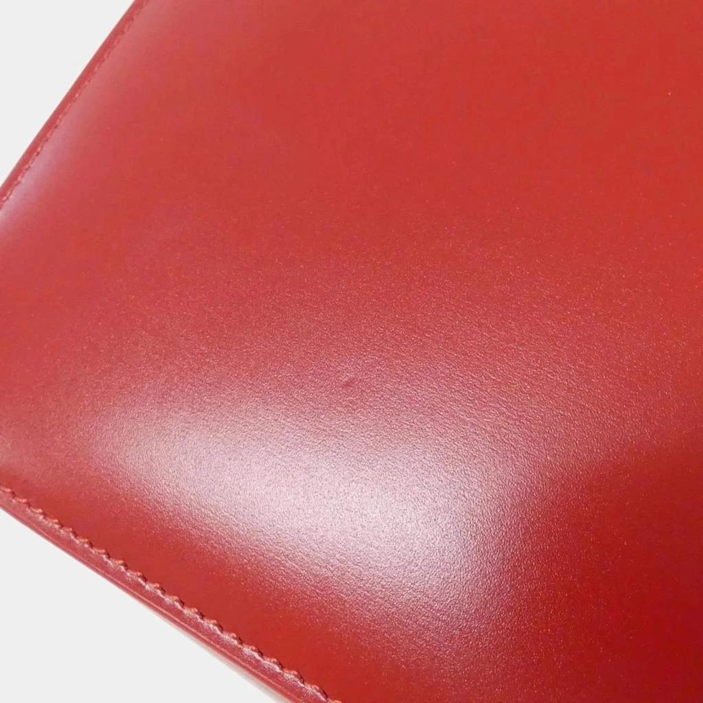 Celine Celine Red Leather Classic Triomphe Shoulder Bag 4