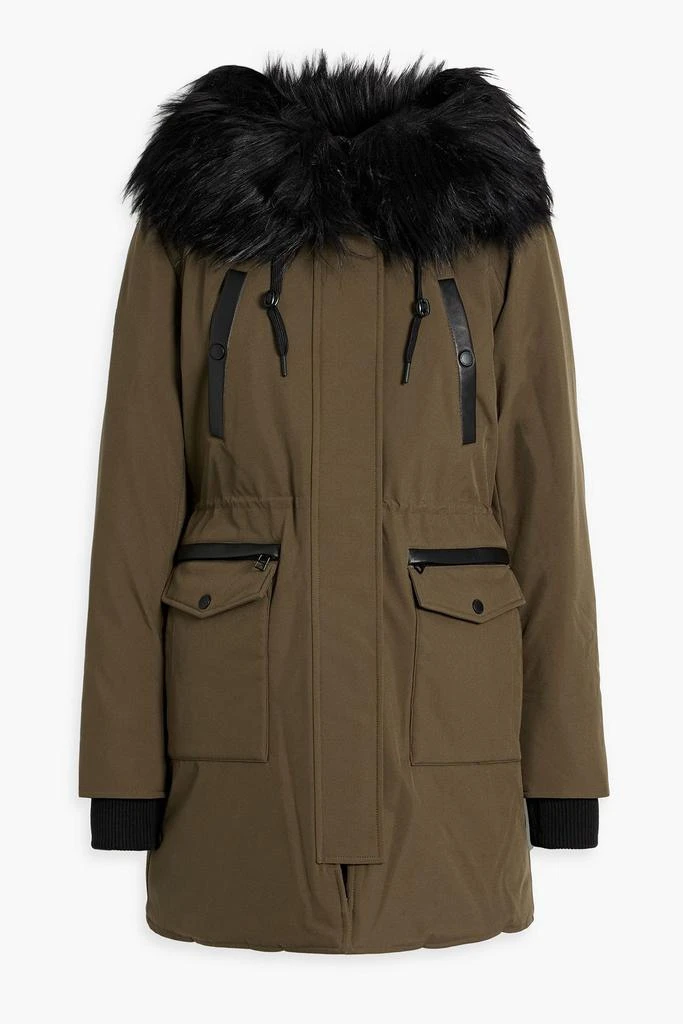 RUDSAK Plush-trimmed shell hooded down parka 1