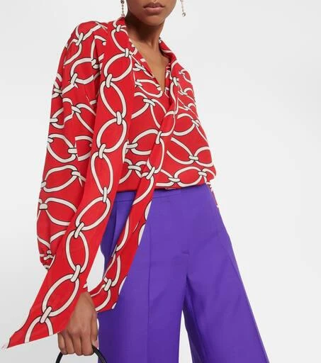 Valentino Chain 1967 silk blouse 5