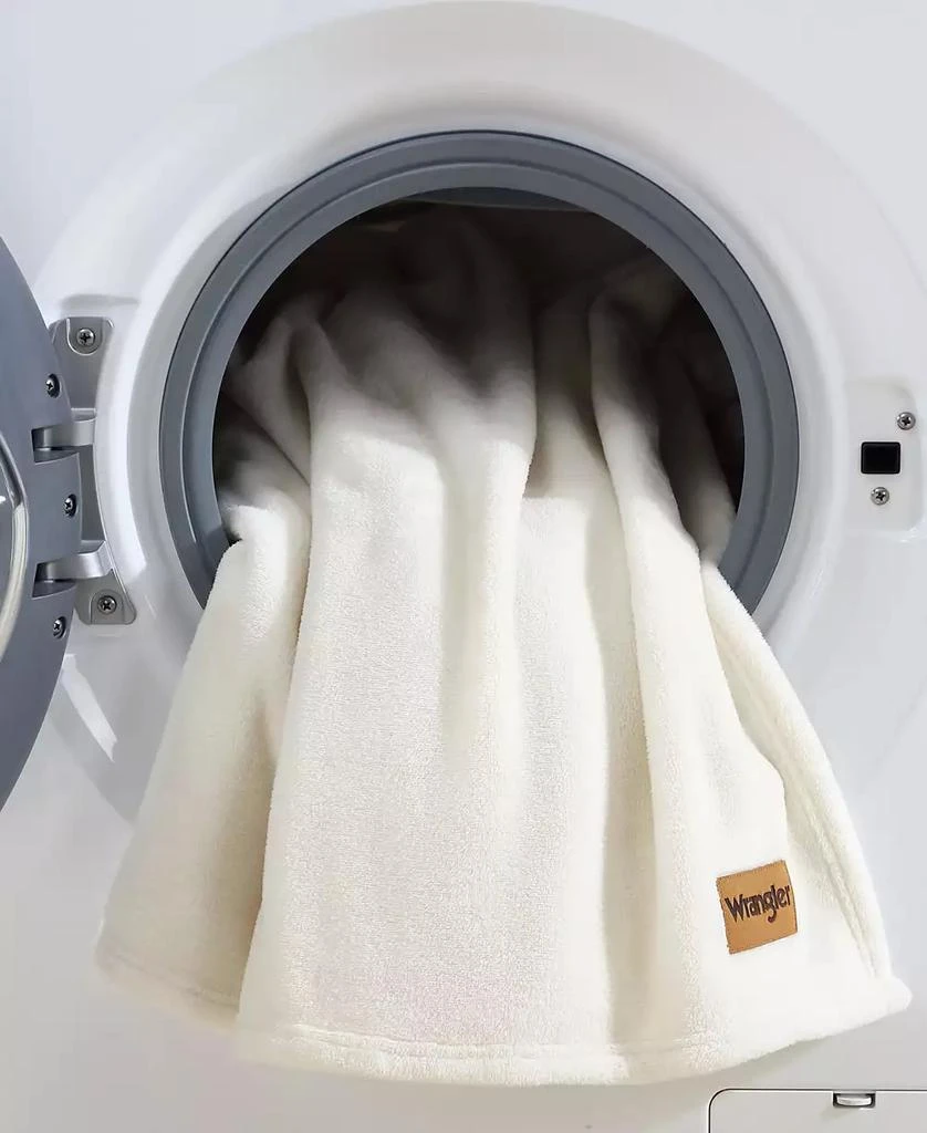 Wrangler Solid Ultra Soft Plush Fleece Blanket 6