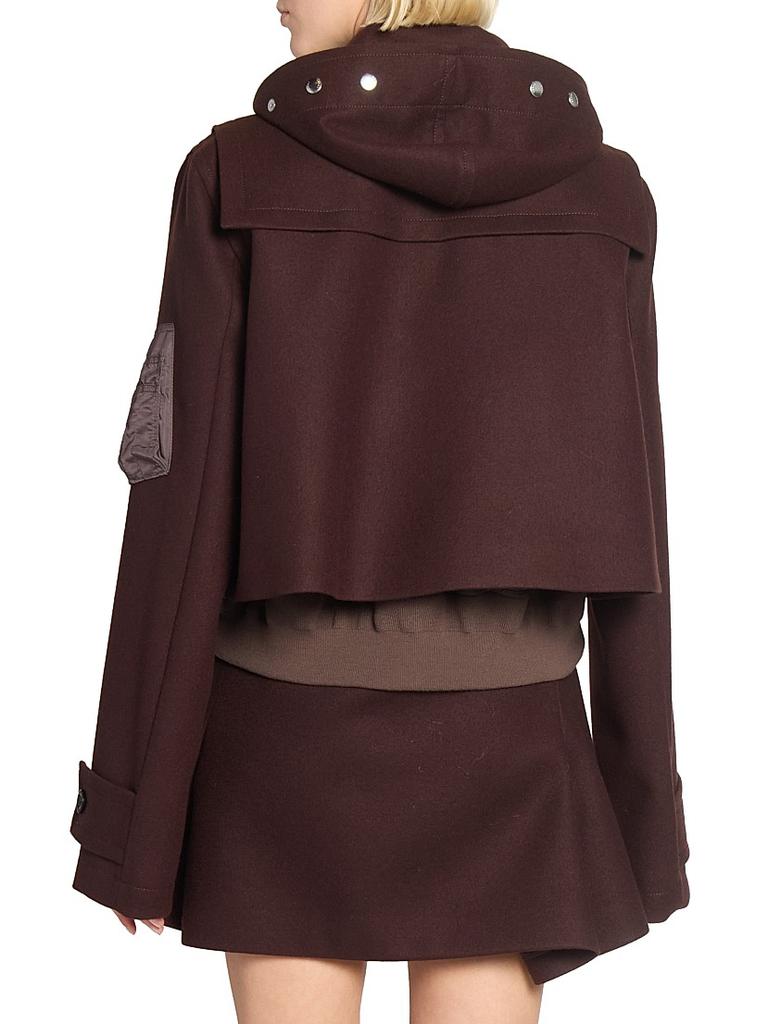 Shop Wool-Blend Hooded Jacket on Sale at BeyondStyle – Get 40% Off