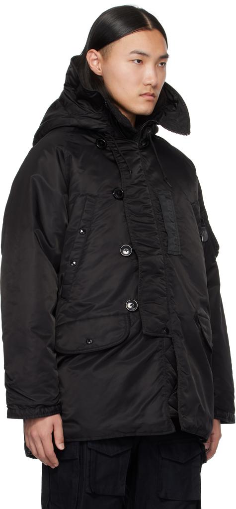 BEAMS PLUS Black MIL Type N-3B Down Jacket