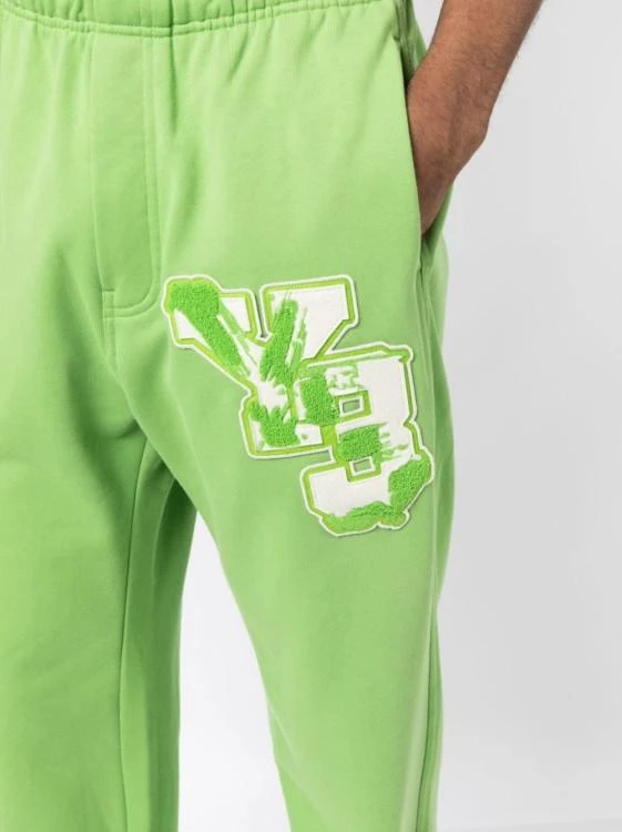 Y-3 Gfx Ft Logo-Patch Cotton Track Pants 5