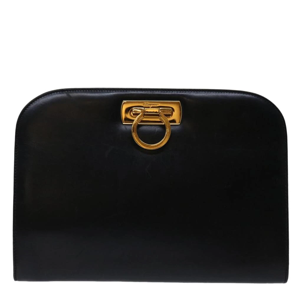 Salvatore Ferragamo Gancio  Leather Shoulder Bag (Pre-Owned) 1