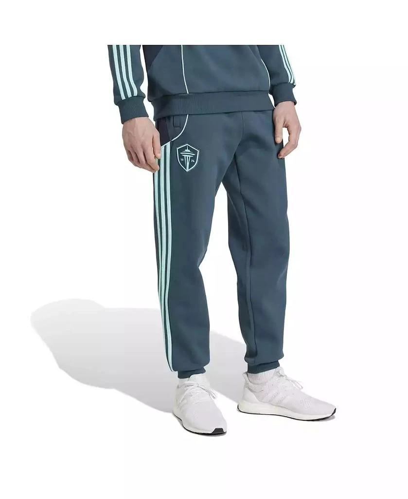 Adidas Men's Aqua Seattle Sounders FC 2025 Travel Pants 4