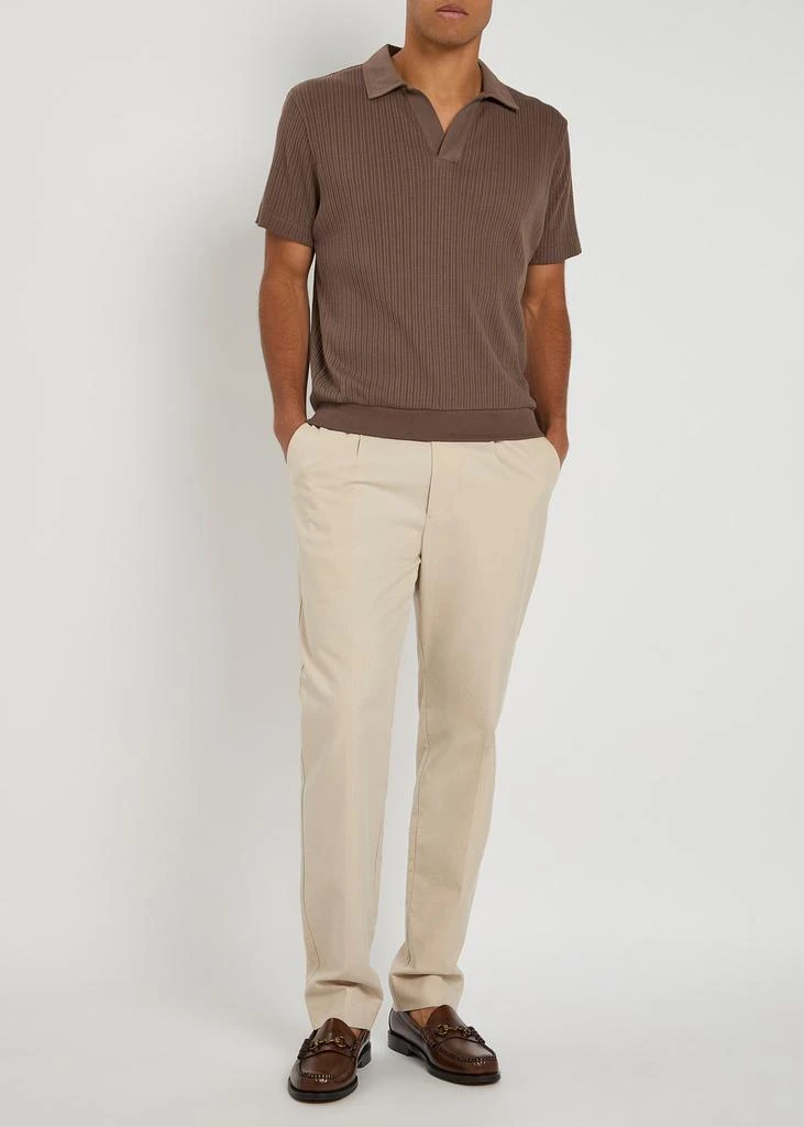 Oliver Spencer Westcott ribbed cotton polo shirt 4