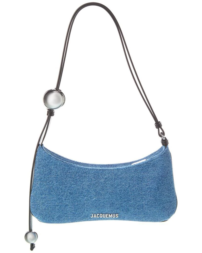 Jacquemus Le Bisou Perle Denim & Leather Hobo Bag 1